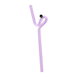 Maxbell Reusable Drinking Straws Long Glass Staw for Smoothies  Pink