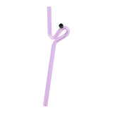 Maxbell Reusable Drinking Straws Long Glass Staw for Smoothies  Pink