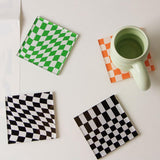 Maxbell Minimalist Tea Cup Coaster Pot Holder Bar Cup Mat for Home Kitchen Apartment styleB