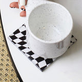 Maxbell Minimalist Tea Cup Coaster Pot Holder Bar Cup Mat for Home Kitchen Apartment styleD
