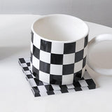 Maxbell Minimalist Tea Cup Coaster Pot Holder Bar Cup Mat for Home Kitchen Apartment styleD