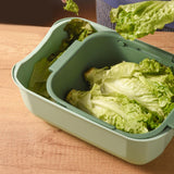 Maxbell Household Telescopic Drainage Basket Adjustable Kitchen Sink Strainer Basket Green