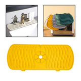 Maxbell Silicone Faucet Absorbent Pads Washable Dish Drying Organizer Guard  Yellow