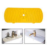 Maxbell Silicone Faucet Absorbent Pads Washable Dish Drying Organizer Guard  Yellow