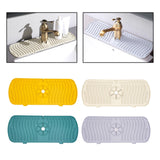 Maxbell Silicone Faucet Absorbent Pads Washable Dish Drying Organizer Guard  Yellow