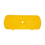 Maxbell Silicone Faucet Absorbent Pads Washable Dish Drying Organizer Guard  Yellow