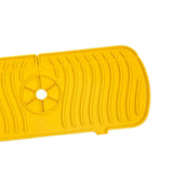 Maxbell Silicone Faucet Absorbent Pads Washable Dish Drying Organizer Guard  Yellow