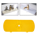Maxbell Silicone Faucet Absorbent Pads Washable Dish Drying Organizer Guard  Yellow