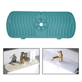 Maxbell Silicone Faucet Absorbent Pads Washable Dish Drying Organizer Guard  Green