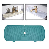 Maxbell Silicone Faucet Absorbent Pads Washable Dish Drying Organizer Guard  Green