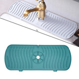 Maxbell Silicone Faucet Absorbent Pads Washable Dish Drying Organizer Guard  Green