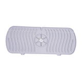 Maxbell Silicone Faucet Absorbent Pads Washable Dish Drying Organizer Guard  Gray