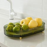 Maxbell Fruit Draining Tray Easy to Take Hollow Layer for Cosmetic Vegetable Tea Set
