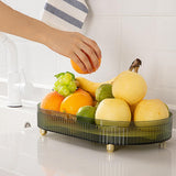 Maxbell Fruit Draining Tray Easy to Take Hollow Layer for Cosmetic Vegetable Tea Set