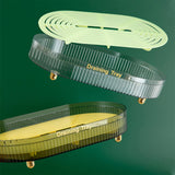 Maxbell Fruit Draining Tray Easy to Take Hollow Layer for Cosmetic Vegetable Tea Set