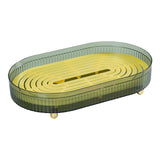 Maxbell Fruit Draining Tray Easy to Take Hollow Layer for Cosmetic Vegetable Tea Set