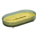 Maxbell Fruit Draining Tray Easy to Take Hollow Layer for Cosmetic Vegetable Tea Set