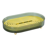 Maxbell Fruit Draining Tray Easy to Take Hollow Layer for Cosmetic Vegetable Tea Set