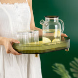 Maxbell Fruit Draining Tray Easy to Take Hollow Layer for Cosmetic Vegetable Tea Set