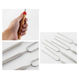 Maxbell BBQ Fork Kitchen Accessories Reusable for Grilling Campfire Party Green