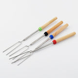 Maxbell BBQ Fork Kitchen Accessories Reusable for Grilling Campfire Party Green