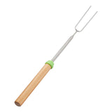 Maxbell BBQ Fork Kitchen Accessories Reusable for Grilling Campfire Party Green