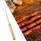 Maxbell BBQ Fork Kitchen Accessories Reusable for Grilling Campfire Party Green