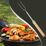 Maxbell BBQ Fork Kitchen Accessories Reusable for Grilling Campfire Party Green
