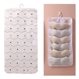 Maxbell Closet Hanging Organizer Hanging Storage Bags for Underpants Socks Stocking 6 Grids A