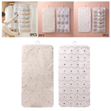 Maxbell Closet Hanging Organizer Hanging Storage Bags for Underpants Socks Stocking 6 Grids A