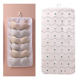 Maxbell Closet Hanging Organizer Hanging Storage Bags for Underpants Socks Stocking 6 Grids A