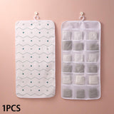 Maxbell Closet Hanging Organizer Hanging Storage Bags for Underpants Socks Stocking 18 Grids A