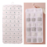 Maxbell Closet Hanging Organizer Hanging Storage Bags for Underpants Socks Stocking 18 Grids A