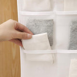 Maxbell Closet Hanging Organizer Hanging Storage Bags for Underpants Socks Stocking 18 Grids A