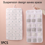 Maxbell Closet Hanging Organizer Hanging Storage Bags for Underpants Socks Stocking 18 Grids A