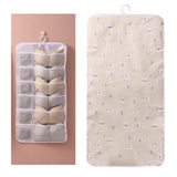 Maxbell Closet Hanging Organizer Hanging Storage Bags for Underpants Socks Stocking 12 Grids B