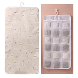 Maxbell Closet Hanging Organizer Hanging Storage Bags for Underpants Socks Stocking 18 Grids B