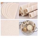Maxbell 5Pcs Non Stick Food Stuffed Bun Steamed Mat Breathable for Steamed Buns