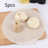 Maxbell 5Pcs Non Stick Food Stuffed Bun Steamed Mat Breathable for Steamed Buns