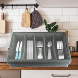 Maxbell Multifunctional Storage Organizer Polyester for Cutlery Set Cabinet Closet