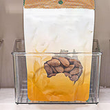 Maxbell Divided Kitchen Organizer Bin tea Storage Box for Fridge Window Kitchen Without Lid