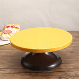 Maxbell Revolving Cake Stand Turn Table Decorations for Pastries Cookies black