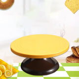 Maxbell Revolving Cake Stand Turn Table Decorations for Pastries Cookies black