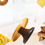 Maxbell Revolving Cake Stand Turn Table Decorations for Pastries Cookies black