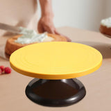 Maxbell Revolving Cake Stand Turn Table Decorations for Pastries Cookies black