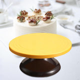 Maxbell Revolving Cake Stand Turn Table Decorations for Pastries Cookies black