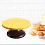 Maxbell Revolving Cake Stand Turn Table Decorations for Pastries Cookies black