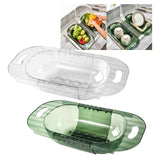 Maxbell Extendable Strainer Basket Household for Dishes Pasta Drain Vegetables Clear