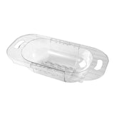 Maxbell Extendable Strainer Basket Household for Dishes Pasta Drain Vegetables Clear