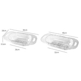 Maxbell Extendable Strainer Basket Household for Dishes Pasta Drain Vegetables Clear